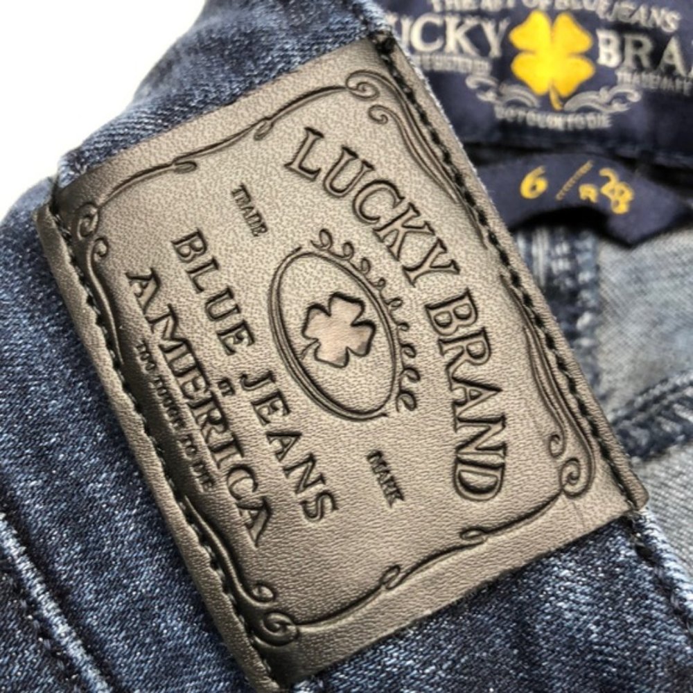 LIKE NEW VINTAGE LUCKY BRAND LOLITA SKINNY JEANS 6/28x29 🍀 - Picture 7 of 12